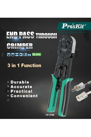 Proskit Cp-376n Profesyonel Ez-rj45 Konnektör Sıkma Pensesi