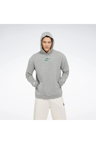 Reebok Classics Uniform Erkek Gri Kapüşonlu Sweatshirt Gri
