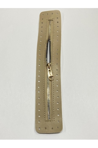 Karantuhafiye Derili Fermuar / Çanta Fermuarı / Kapak Fermuar 30 Cm Kapiçino Kapiçino Çok Renkli