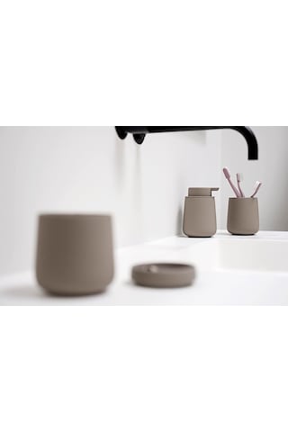 Zone Denmark Nova One Diş Fırçası Bardağı, Seramik Diş Fırçası Bardağı, Soft Touch Kaplama, Çap: 8 Cm, Yük Çok Renkli