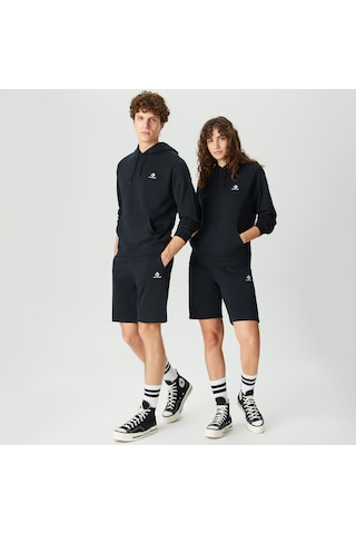 Converse Go-to Embroidered Star Chevron Fleece Unisex Siyah Şortdüz10023875