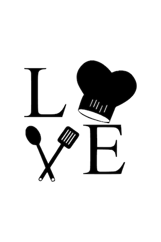 Love Cooking Sticker 20 X 22 Cm