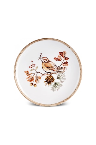 Karaca Cozy Kuş Pasta Tabağı 21 Cm Çok Renkli
