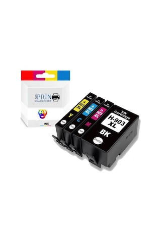 Hp 903xl / Hp Officejet Pro 6950 Yüksek Kapasiteli Uyumlu  Kartuş Seti