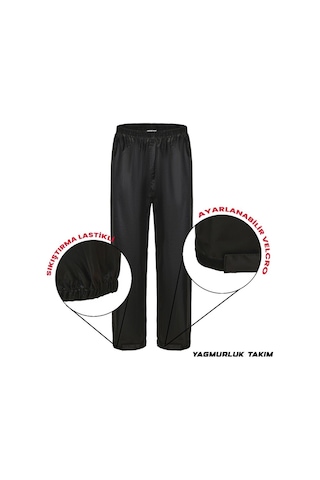 Motosiklet Ve Bisiklet Lüx Yağmurluk Takım Üst Ve Alt 1.kalite Astarlı Motor Kurye Yağmurluğu