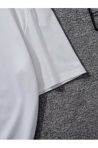 Nevermind Sevgili Kombini Tişört 2 Li Set Unisex Minimal Yüz Baskılı Çift T Beyaz
