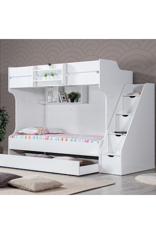 Ranza, Kardem Yavrulu Ranza - Beyaz + 2 Adet Comfort Yatak 90 X 190 CM