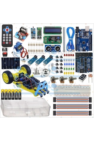 Meslek Lisesi Robotik Kodlama Dersi Arduino Uygulama Eğitim Seti + Araç Kiti Meslek Lisesi Robotik Kodlama Dersi Arduino Uygulama Eğitim Seti + Araç Kiti