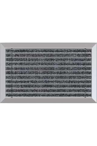 Arfen Halı Üst Yüzeyli Alüminyum Gri Paspas 50 X 80 Cm