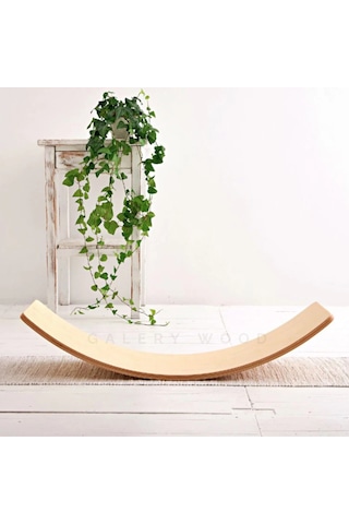 Galerywood Denge Tahtası, Balance Board, Doğal Ahşap Çocuk Oyuncak, Spor Ekipmanı, Eğitici Oyuncak Ahşap