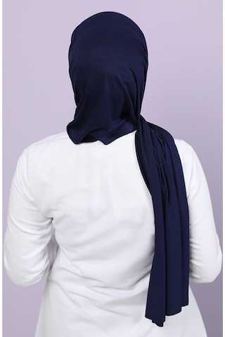 Penye Şal Tesettür Giyim, %100 Pamuk, Hafif, Rahat, Şık, Yüksek Kalite, Shawl, Scarf, Hijab, Shawl Lacivert
