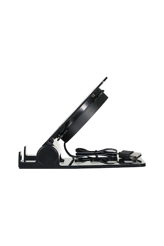 Fastbuy Siyah Cep Telefonu Tablet Soğutma Stantı, Ayarlanabilir Fanlı Düşük Gürültülü Evrensel Tutucu