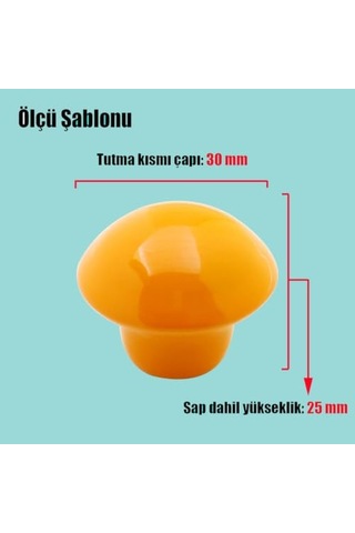 10 Adet Mobilya Kulp Mutfak Çekmece Dolap Kapak Kulpu Kulbu Turuncu Metal Kulp Çok Renkli