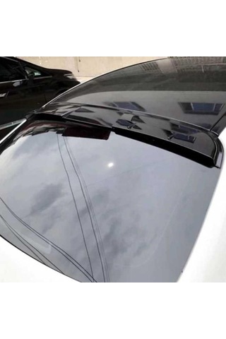 Mercedes W205 İçin Uyumlu Cam Üstü Spoiler Piano Black 2015-2021