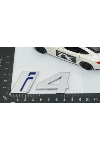 Dk Tuning İ4 Bagaj Mavi Gri Abs Yazı Logo Arma Bmw İle Uyumlu Bagaj Arma