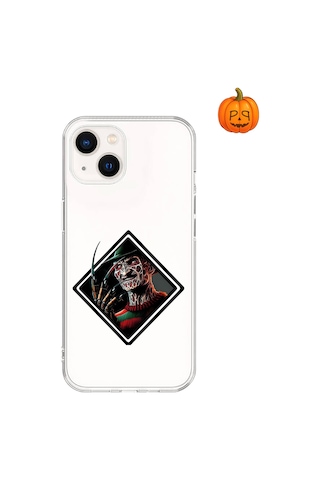 Dali Design Apple Uyumlu iPhone 14 Şeffaf Kılıf Horror 2 Tasarımlı