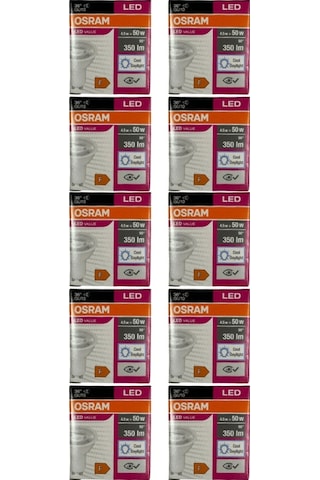 Osram Par16 4.5w 50w 6500k Beyaz Işık Gu10 Duylu Led Spot 10 Adet