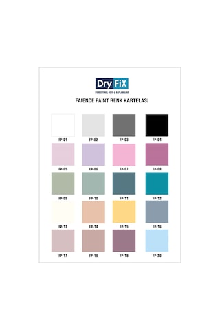 Dryfix 1 Kg Faience Paint Fayans Boyası Tüm Renkler Ve Agt Mevcut