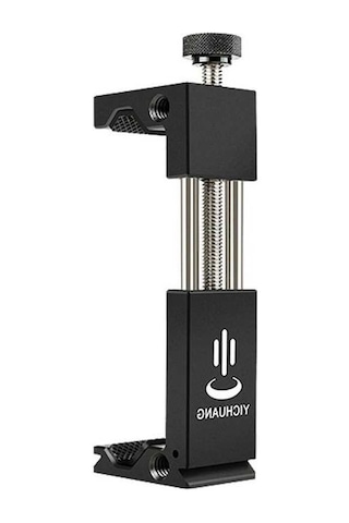 Novahub Profesyonel Alüminyum Telefon Tutucu - Soğuk Ayakkabı Bağlantılı, Tripod Uyumlu, Dayanıklı Klip