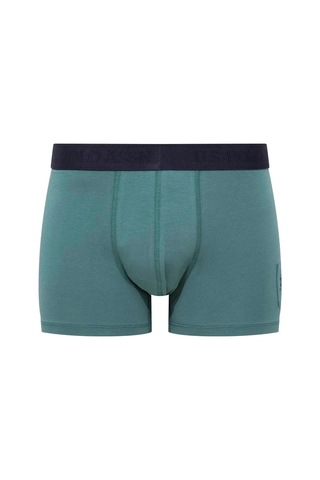 U.S. Polo Assn. U.s Polo Assn. 80504 Erkek Pamuklu 3'lü Boxer-lacivert&baskılı&yeşil Lacivert