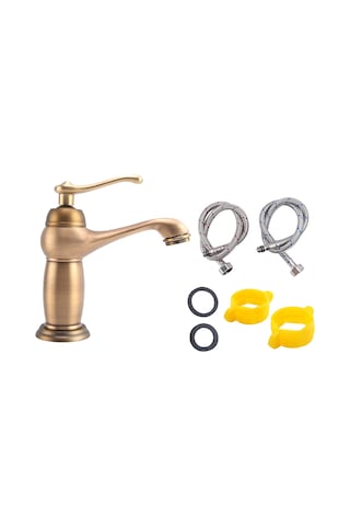 Xurunkeji Banyo Lavabo Lavabo Musluğu Antik Pirinç Musluk Bakır Musluk Bakır