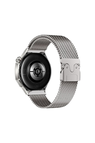Kilifone - Xiaomi Mi Watch Color 22mm Uyumlu - Kordon Metal Hasır Kordon - Krd-25 - Gümüş - T36953