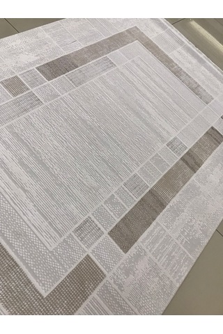 Padişah Halı Eternity 78677 070 Serisi Akrilik Salon Oturma Odası Halısı Krem - Kahve