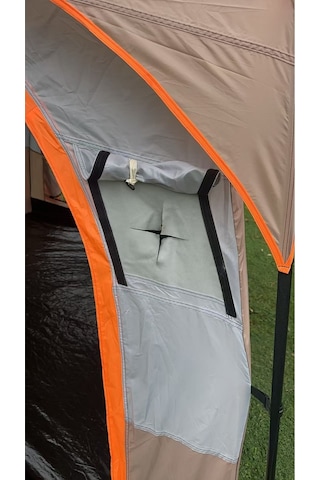 Aile Boyu Büyük Kamp Çadırı 2 Oda 1 Salon 420 305 200 Cm Bej