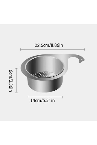 Kuğu Tasarımlı Paslanmaz Lavabo Drenaj Sepeti Açık Bej