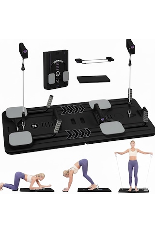 Çok Amaçlı Pilates Egzersiz Aleti, Pilates Reformer, Pilates Aleti,siyah