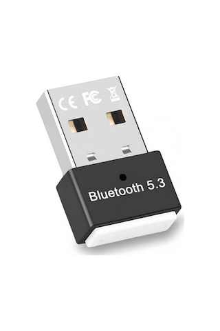 Dual Mod Usb Bluetooth Adaptörü Kablosuz 5.3 Çift Modlu Bt Adaptör Siyah