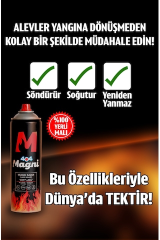 404 Magni Yangın Söndürücü Sprey 500 ML 2'li