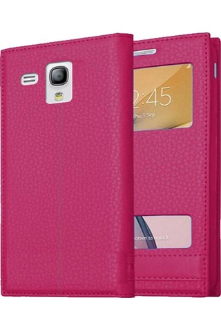 Samsung Galaxy S3 Mini Uyumlu Pencereli Kapaklı Magnum Kılıf