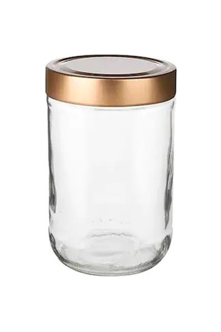 Cosiness 6 Parça Cam Kavanoz Seti Bronz