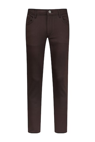 Hatemoğlu Kahverengi Slim Fit Pamuklu 5 Cep Kanvas Pantolon 2963545 Kahverengi