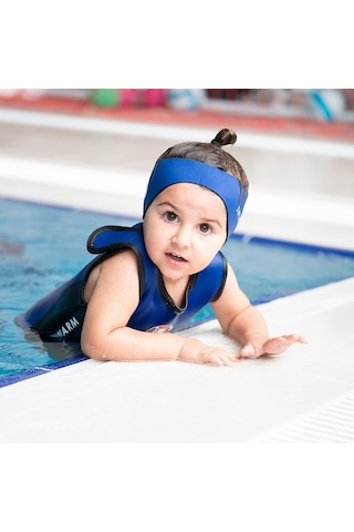 Owlishop Owli Swimwarm Üşütmeyen Bebek Mayosu Mavi