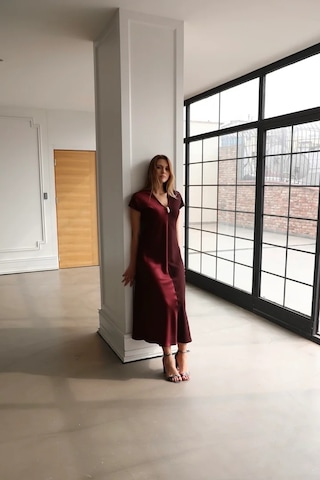 Ayhan Kadın Elbise 26ykrb62255 Bordo