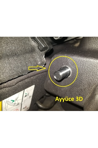 Ayyüce 3d, Ford Focus Mk3 Bagaj Pandizot Pimleri, 2x, Siyah