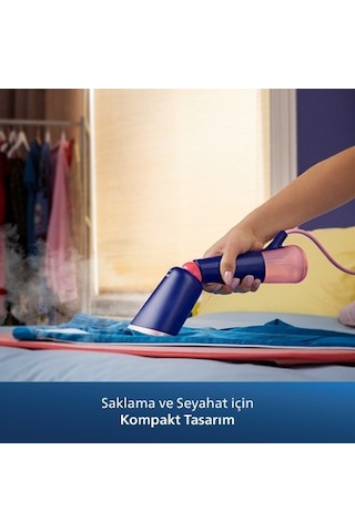 Philips 5000 Serisi El Tipi Buharlı Düzleştirici, Seyahat İçin Taşınabilir, Tak Ve Çalıştır,