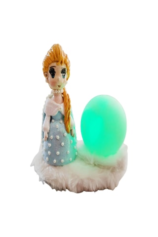 Kiz Çocuk Biblolu Renk. Renk Yanan Lamba Mavi - Pembe