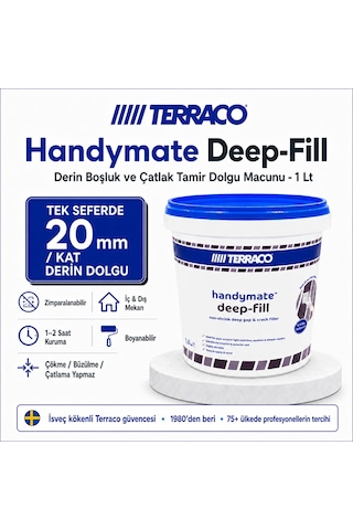 Terraco Handymate Derin Boşluk Ve Çatlak Tamir Dolgu Macunu - 1 L