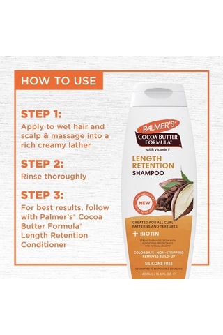 Palmer's Cocoa Butter Formula Biotin Length Retenti 400 ml Şampuan