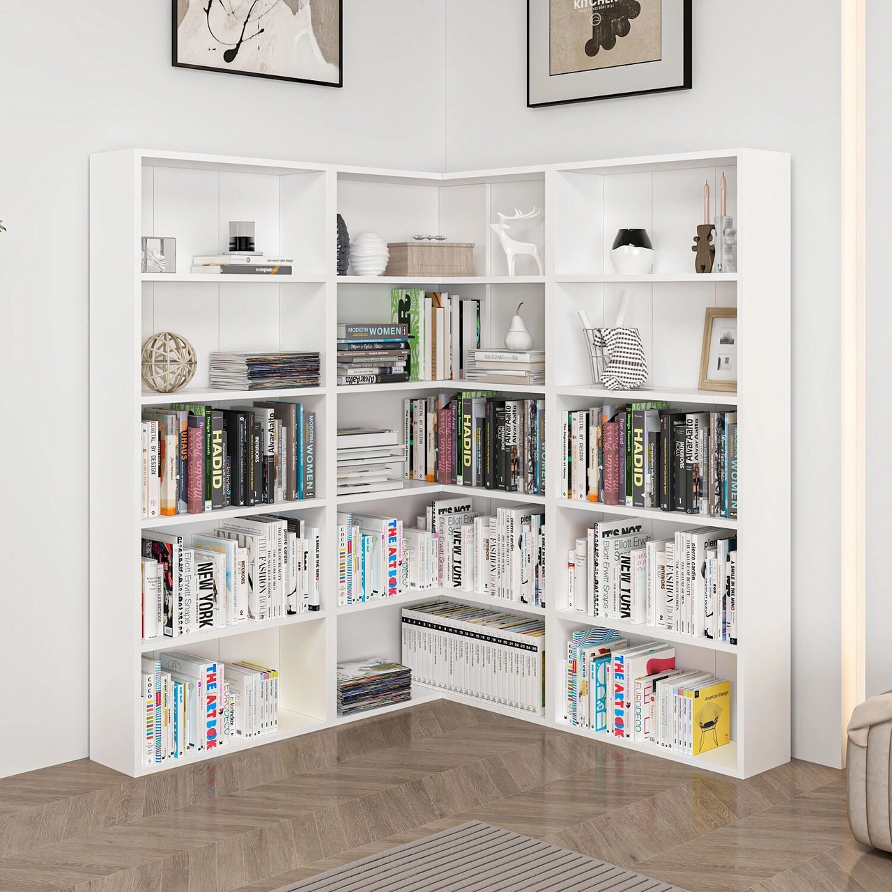 Adel Köşe Set 4 - Beyaz Beyaz