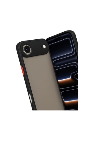 Apple Apple Uyumlu iPhone 17 Air Kılıf Montreal Silikon Kapak - Siyah