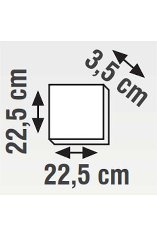 Kendal K2 18w 6500 Beyaz Işık Sıva Üstü Kare 22.5x22.5 Led Panel Kdl432