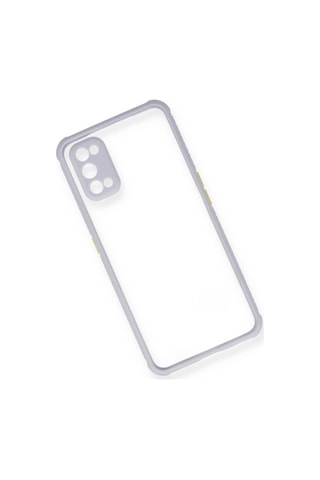 Gld-spt- Newface Realme 7 Pro Kılıf Miami Şeffaf Silikon - Lila