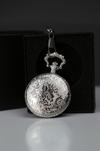 Büro Ev Ofis Hediyesi İçin Kutulu Silver Dad Yazılı Köstekli Saat