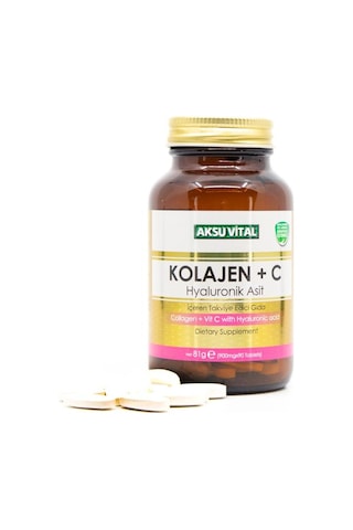 Aksu Vital Kolajen C Vitamini & Hyaluronik Asit 90 Tablet