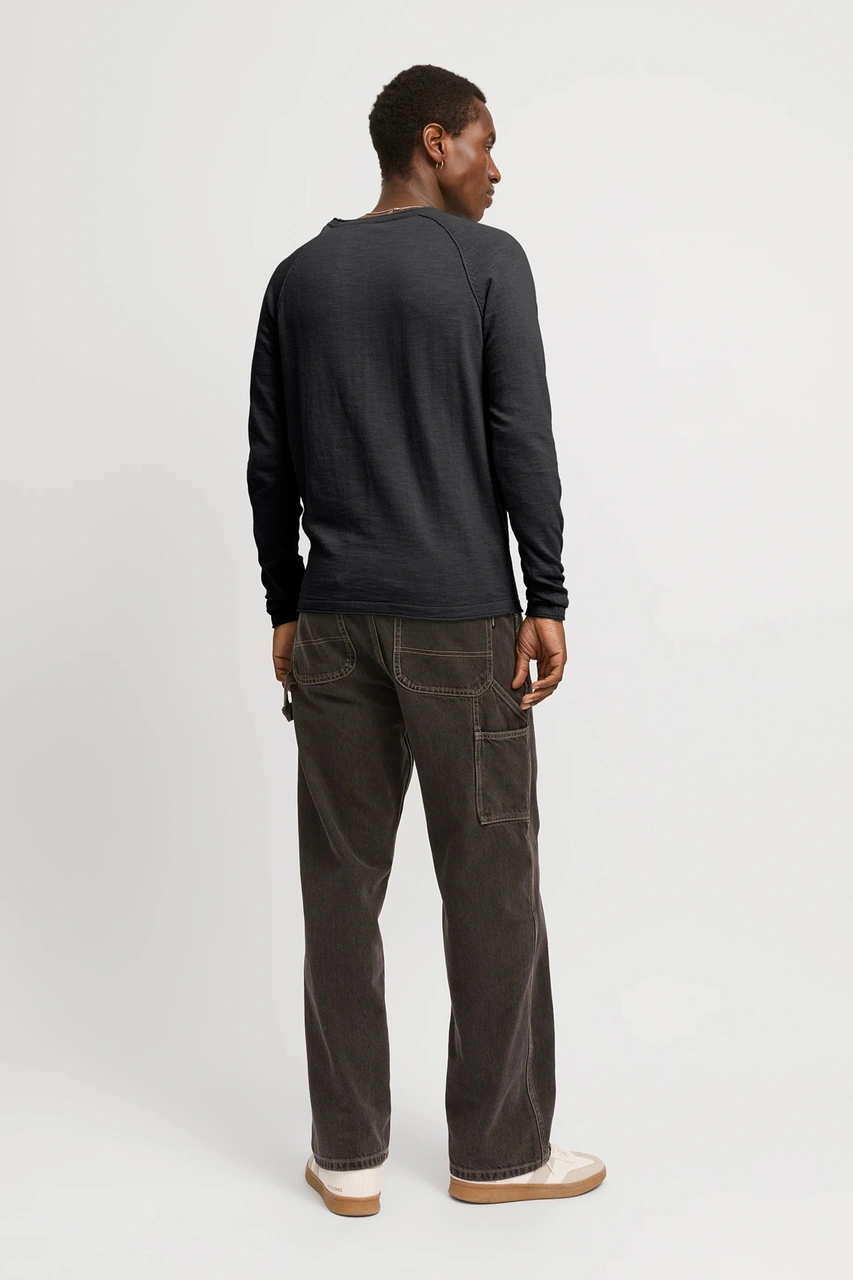 Jack & Jones Erkek Kazak 12269654 Siyah Siyah