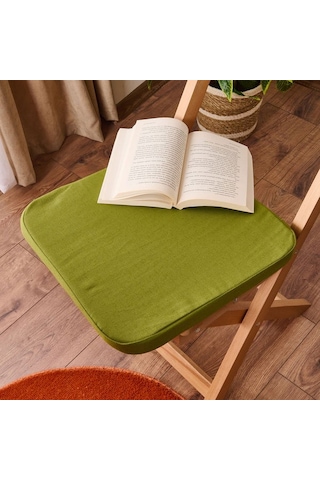 Evidea Soft Dinant Sandalye Minderi - Yeşil - 38x38 Cm Yeşil